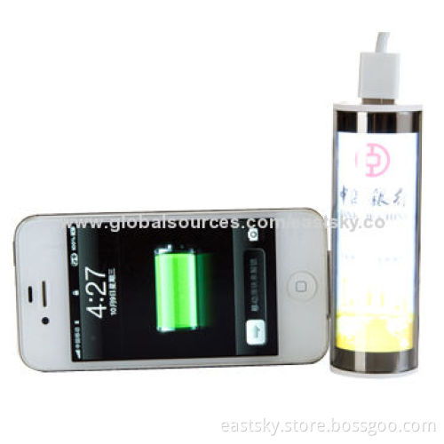 Illuminated external battery, a perfect tool for advertising your company